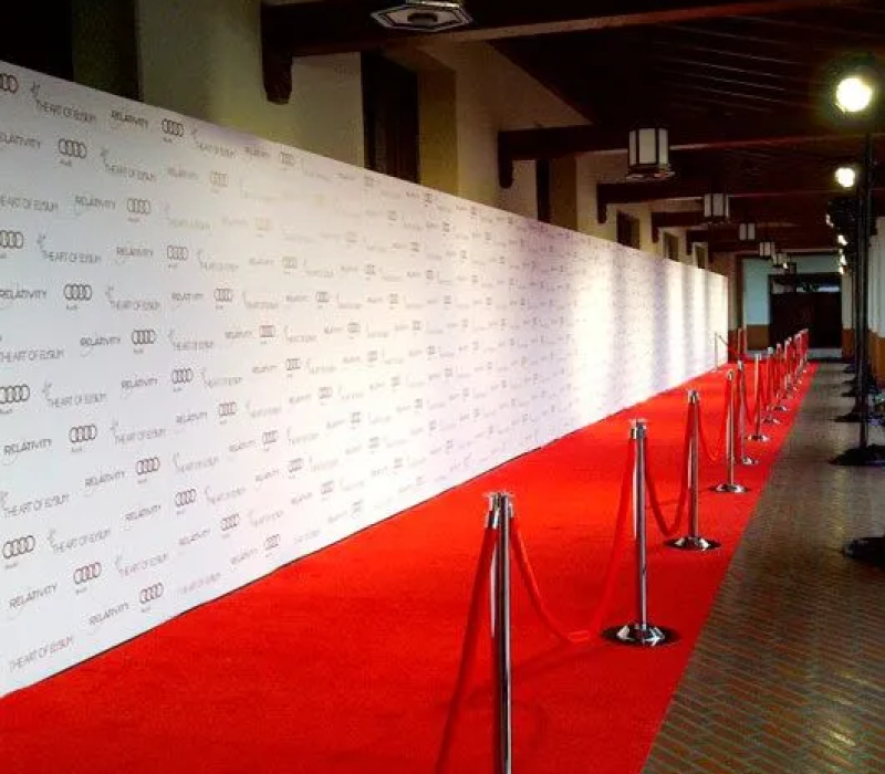 Red carpet backdrop banners 